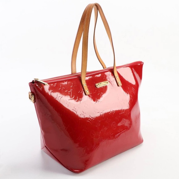 Handbags - Louis Vuitton Bellevue GM Tote Bag in Pomme D’amour Vernis and Vachetta Leather!
